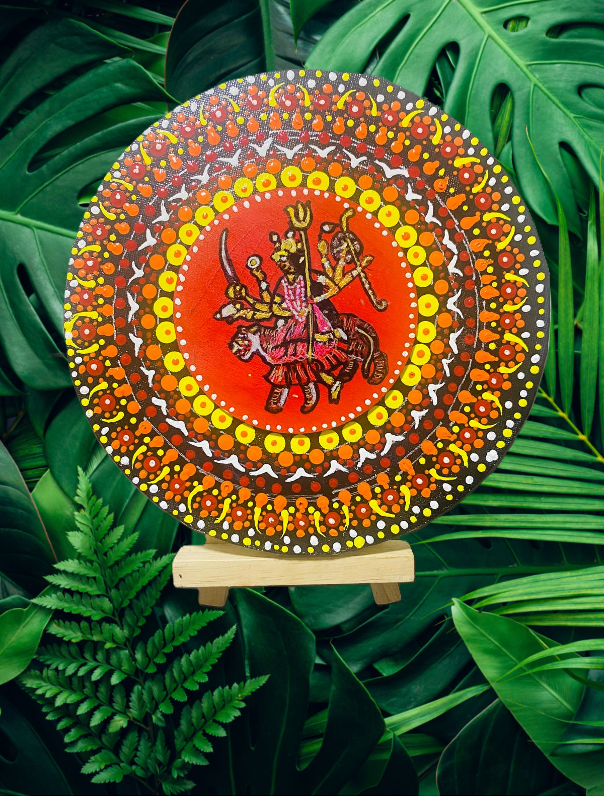 Durga Devi Dot Mandala Art