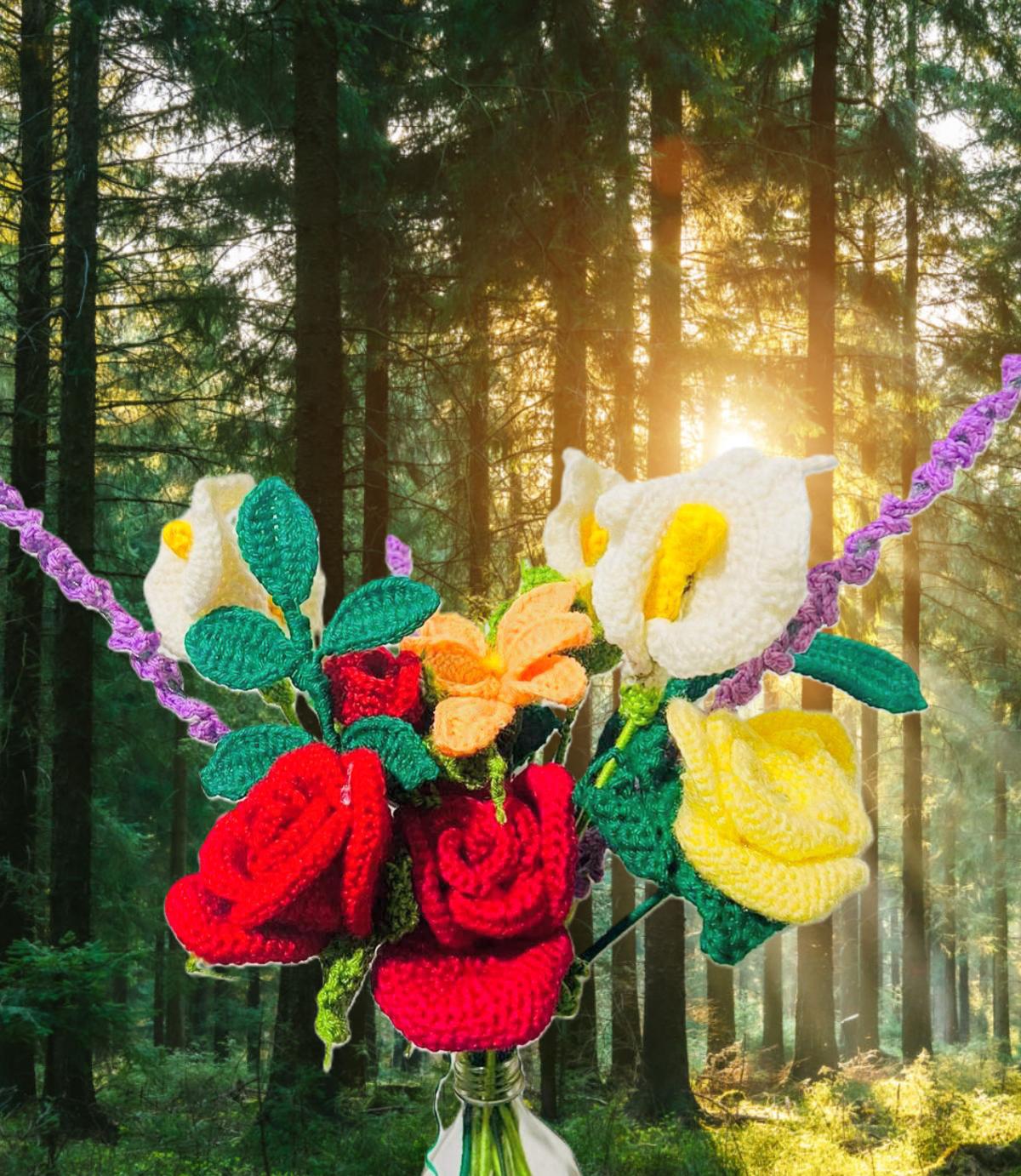 Crochet Flower Bouquet