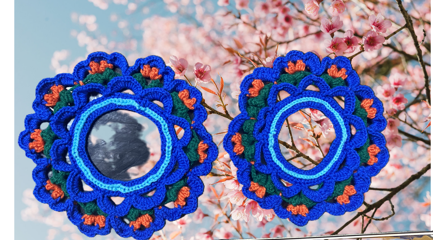 Blossom Motif Lamp Mat Set