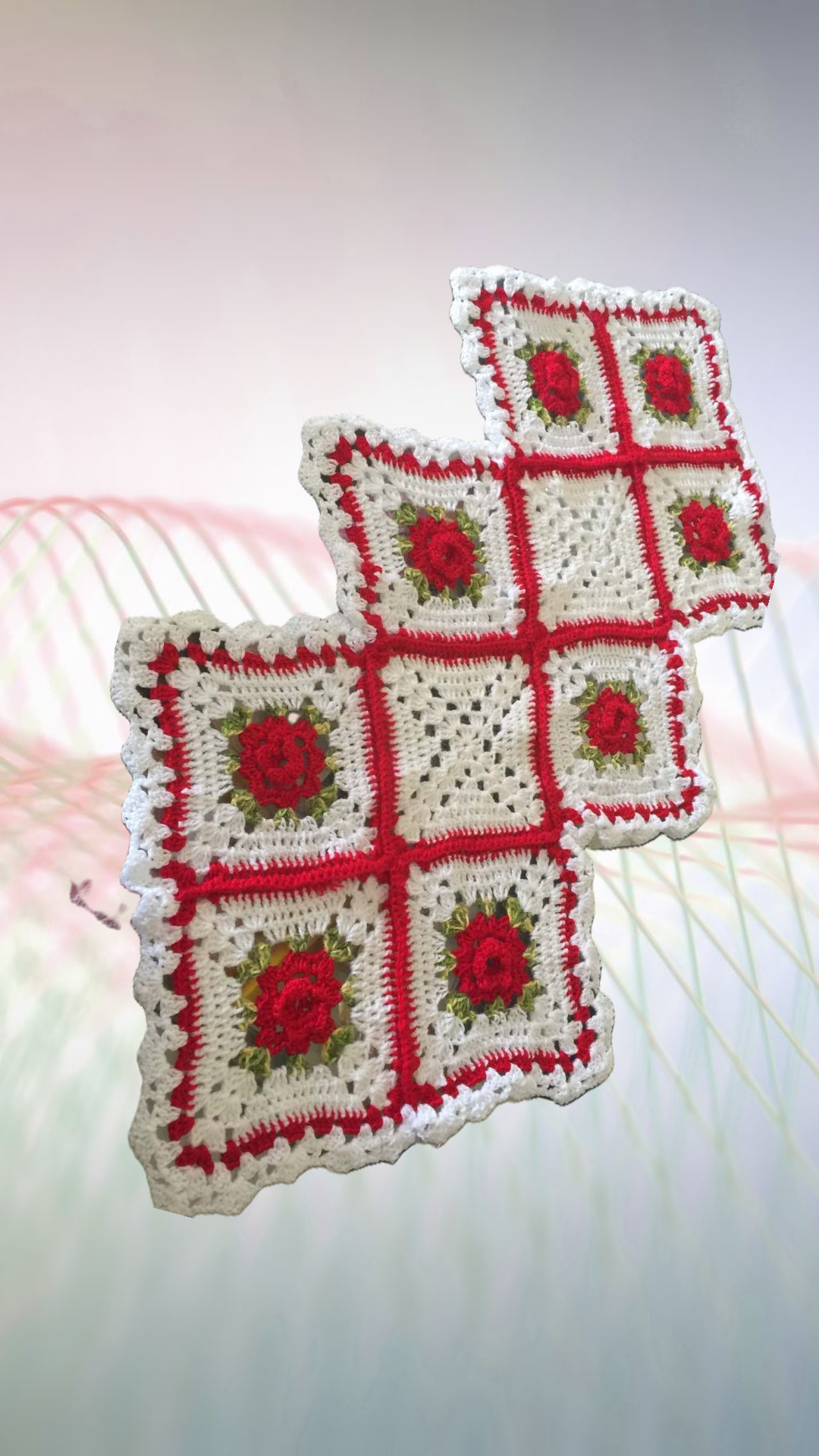 Phool Dining Set | Crochet Flower Mats & Chair Covers