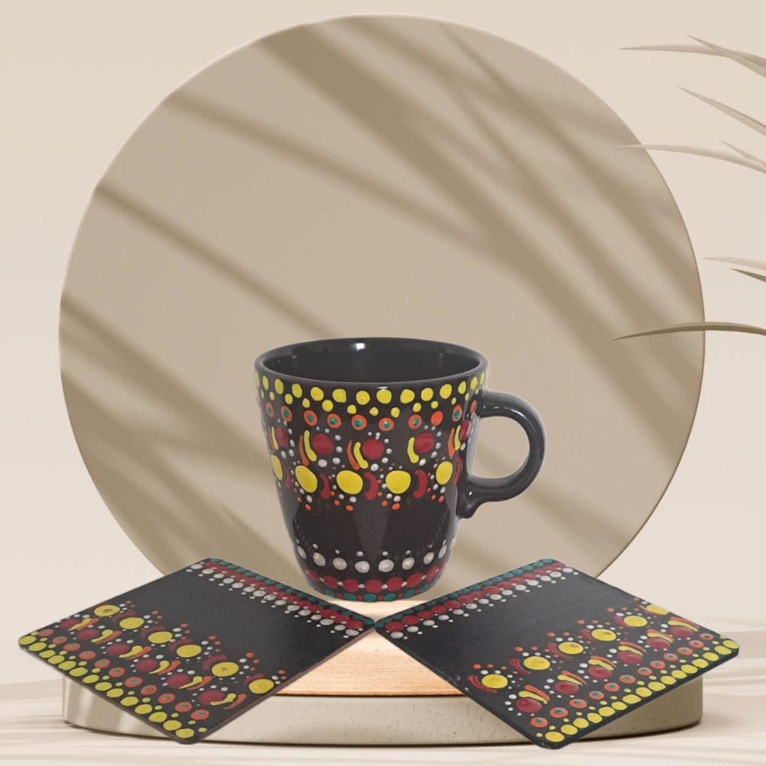 Musical Sheet Mug and Coaster Set