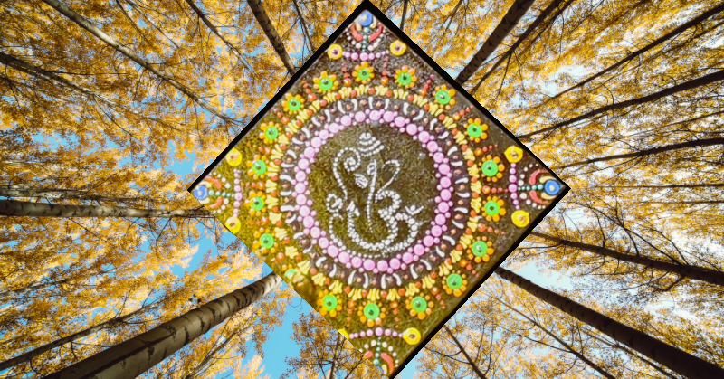 Ganesha Mandala Wall Art