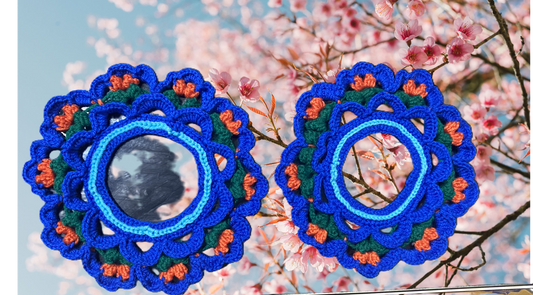 Blossom Motif Lamp Mat Set