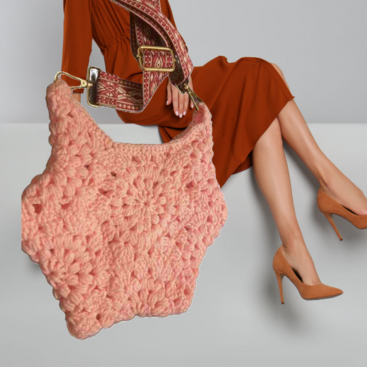 HexaCross Sling | Crochet Hexagon Crossbody Bag