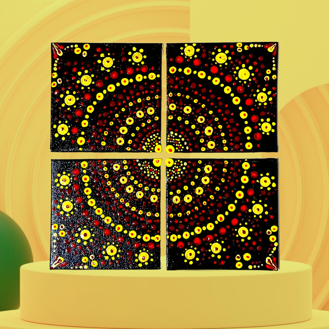 Sun Squares Coasters