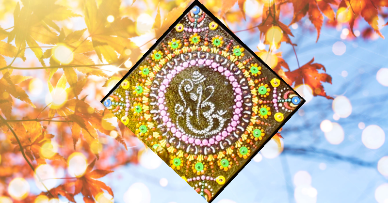 Ganesha Mandala Wall Art